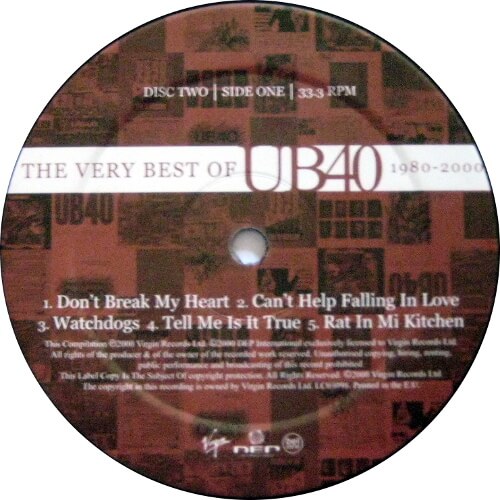 The Very Best Of UB40 1980 - 2000